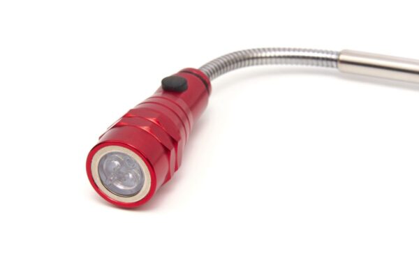 HBM Telescopische Led Zaklamp Met Magneet Pick Up Rood - Afbeelding 5