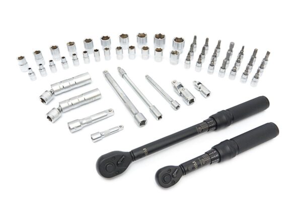 HBM momentsleutel set 55-delig, 1/4 en 3/8 inch, 1 - 5 en 10 - 60 Nm - Afbeelding 3