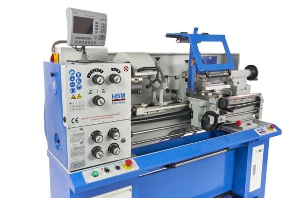 HBM 360 x 1000 Industriële Compleet Metaaldraaibank met Grote Doorlaat Met 3 Assig LCD Digitaal Uitleessysteem- 230 Volt - Afbeelding 5