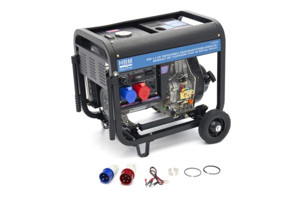 HBM 3000 Watt Generator, Aggregaat Met 418 cc Dieselkrachtstroom Motor, 400V / 230V - Afbeelding 2