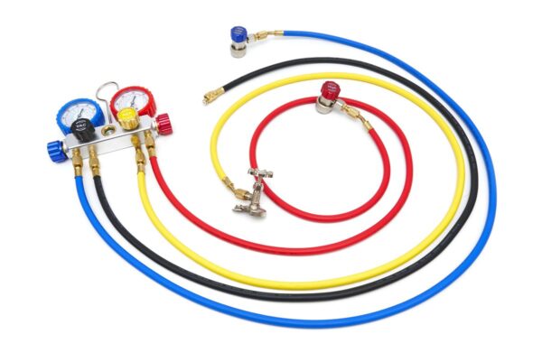 HBM Vacuümpomp 1 Traps met 2 Voudige Manometerset 85 Liter Per Minuut - Afbeelding 7