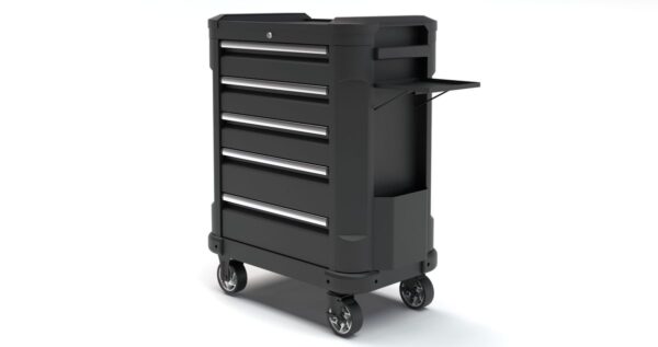 HBM gereedschapswagen 5 laden, 87 cm zwart
