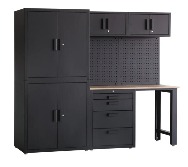 HBM premium werkplaatssysteem, 8-delig, mat zwart - Image 2