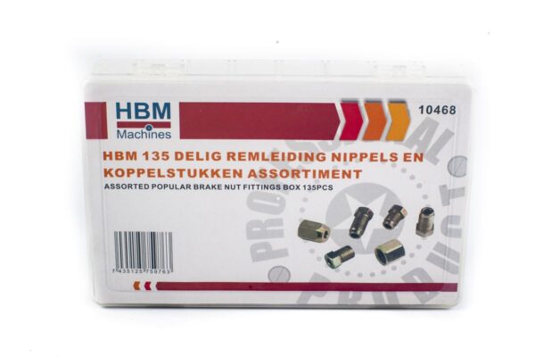 HBM 135 Delig Remleiding Nippels En Koppelstukken Assortiment - Afbeelding 5