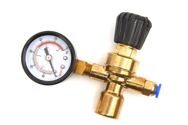 HBM Reduceerventiel inclusief manometer voor MIG-MAG Wegwerpfles - Afbeelding 2