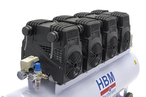 HBM 8 PK - 200 Liter Professionele Low Noise Compressor - Model 2 - Afbeelding 11