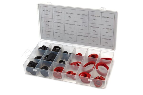 HBM 141 Delig Pakking Assortiment Rubber, Fibre