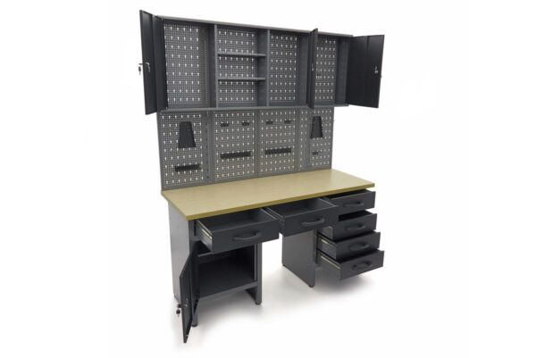 HBM Werkbank Met Deuren 160 x 60 x 200 cm - Image 7