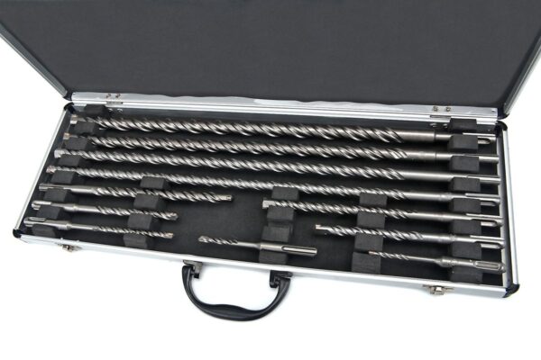 HBM 11 Delige SDS Borenset in Aluminium Koffer - Afbeelding 2