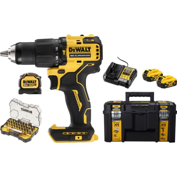 DeWalt accuklopboormachine set inclusief lamp DCZ100P2KT-QW - Image 2