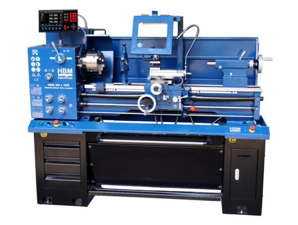 HBM 360 x 1000 Metaaldraaibank Vario compleet - Afbeelding 3