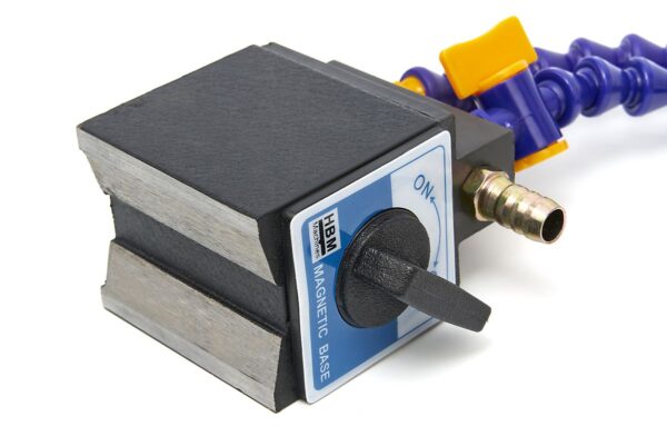 HBM Magneetvoet met 2 x 300 mm. Koelarmen met Kraan - Afbeelding 4