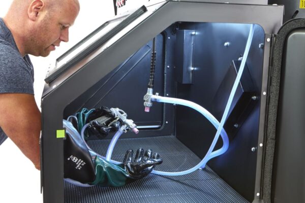 HBM SBC 350 Straalcabine met Afzuiging - MAT ZWART - Image 6