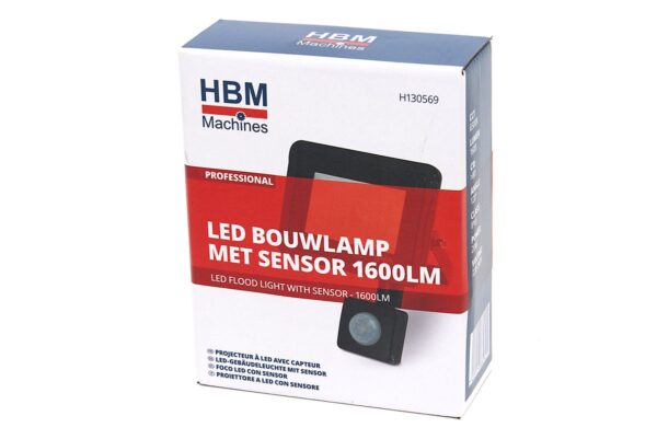 HBM LED Bouwlamp Met Sensor 100 Watt – 8000 Lumen, 6500K - Afbeelding 6