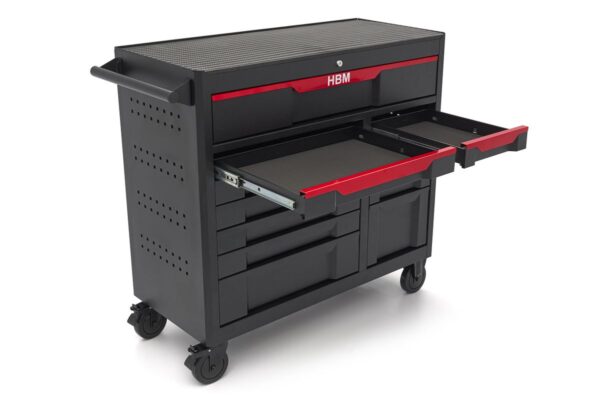 HBM gereedschapswagen 12 laden, 106 cm, zwart - Afbeelding 6