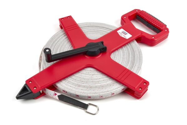 HBM 100 m x 13 mm Fiberglass Meetband, Meetlint, Landmeter - Afbeelding 2