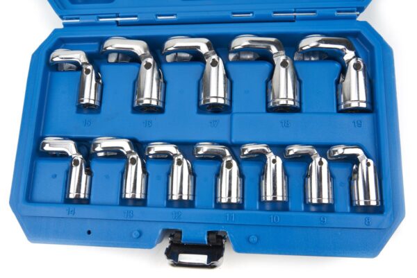 HBM 12 Delige Kantelbare Kraaienpoot Steeksleutelset met 3/8 inch Opname - Image 2