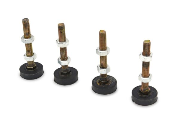 HBM 4 Delige Set Stelvoeten, Trillingsdempers M10 Draad – 100 Kg. Per stuk