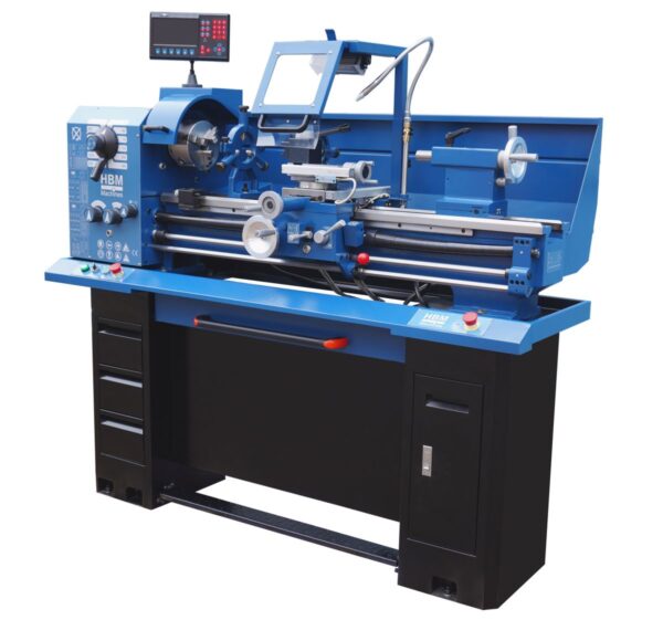 HBM professionele metaaldraaibank compleet 330x1000 met LCD digitaal uitleessysteem 400V