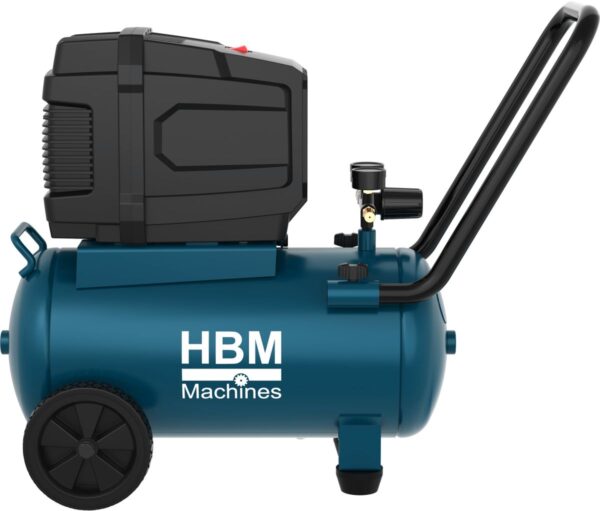 HBM olievrije compressor 24 liter - Afbeelding 2