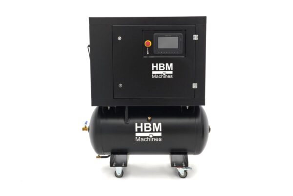 HBM schroefcompressor 5 pk gecombineerd met 160 liter luchttank - Afbeelding 4