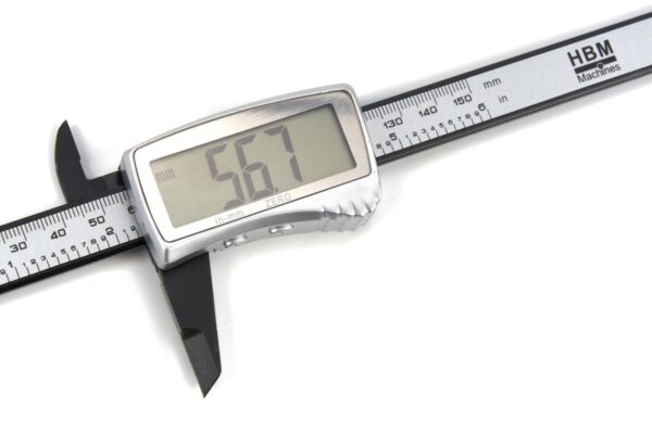 HBM 150 mm. Digitale Schuifmaat Met Groot Display - Afbeelding 4