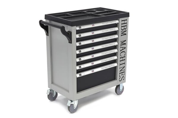 HBM Premium Gevulde Gereedschapswagen met deur - 245 Delig Inch (Engelse) Maten - Afbeelding 10