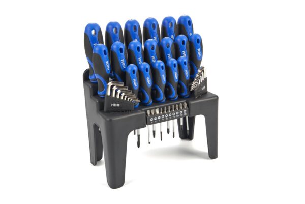 HBM Profi 44 Delige Soft Grip Schroevendraaierset, Inbussleutelset en Bitset - Afbeelding 4