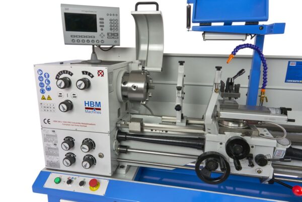 HBM 360 x 1000 Industriële Compleet Metaaldraaibank met Grote Doorlaat Met 3 Assig LCD Digitaal Uitleessysteem- 230 Volt - Afbeelding 7