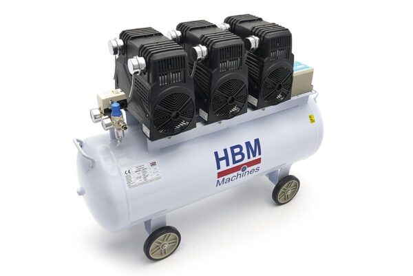 HBM 6 PK - 150 Liter Low Noise Compressor - Model 2 - Afbeelding 3
