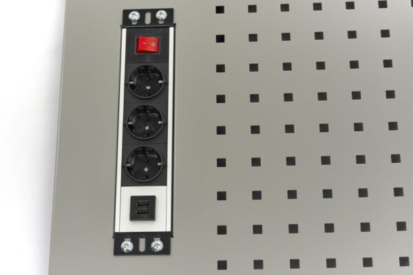HBM Gereedschapsbord 105 x 61 cm Inclusief Stekkerdoos voor Werkplaatsinrichting - Image 4