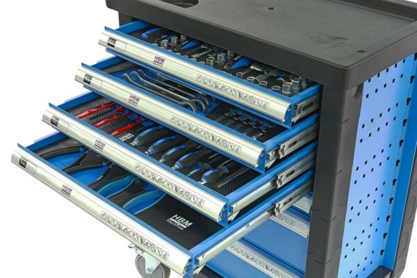HBM Premium Gevulde gereedschapswagen - 154 Delig - Bild 6