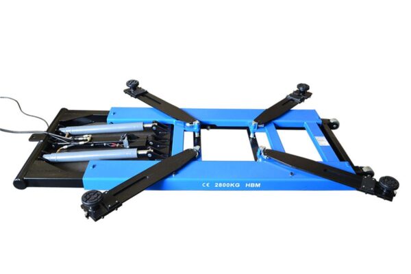 HBM Hydraulische Verrijdbare Autopoetsbrug, Bandenbrug, Hefbrug 2800 Kg. Met Elektronische Ontgrendeling - Afbeelding 4