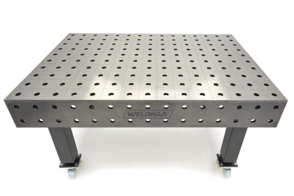 Weldkar lastafel Ø28 1500 x 1000 x 15 mm, verrijdbaar - Afbeelding 6