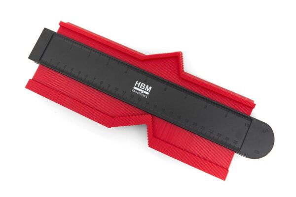 HBM 305 x 130 x 21 mm Professionele Magnetische Profielmal met Vergrendeling en Waterpas - Afbeelding 2