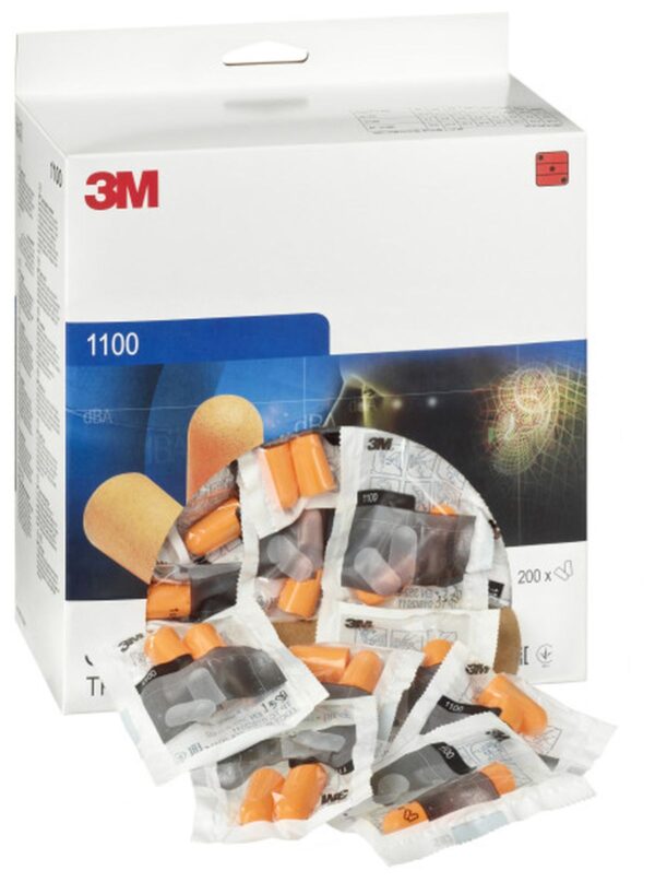 3M Oordoppen, 37 dB, zonder koord, 200 paar/doos, 1100 - Afbeelding 6