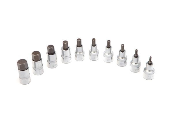 HBM 10 Delige Profi 1/2 inch INBUS Doppenset - Afbeelding 2