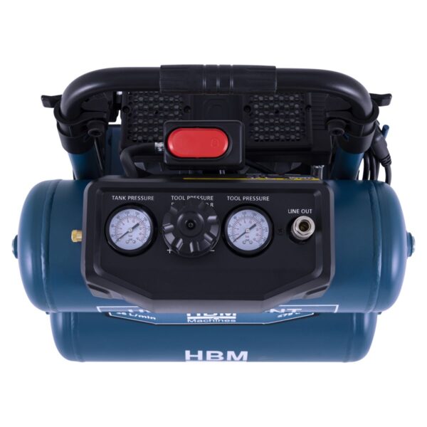 HBM Twin Stack low noise compressor 17 liter - Afbeelding 5