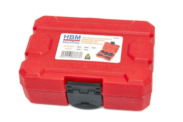 HBM 5 Delige 12 Punts Kracht Aandrijfas Doppenset, Montageset Met 1/2 inch Opname voor VAG - Afbeelding 3