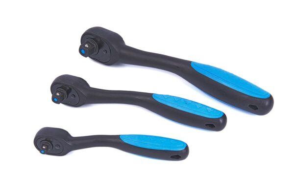 HBM professionele premium ratels 72 tands blauw zwart - Image 2