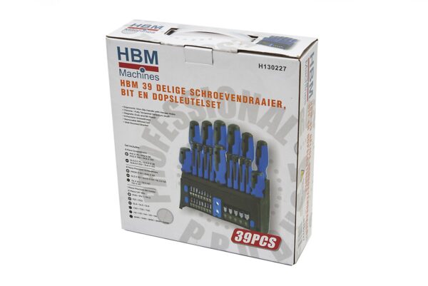 HBM 39 Delige Schroevendraaier, Bit en Dopsleutelset - Afbeelding 9