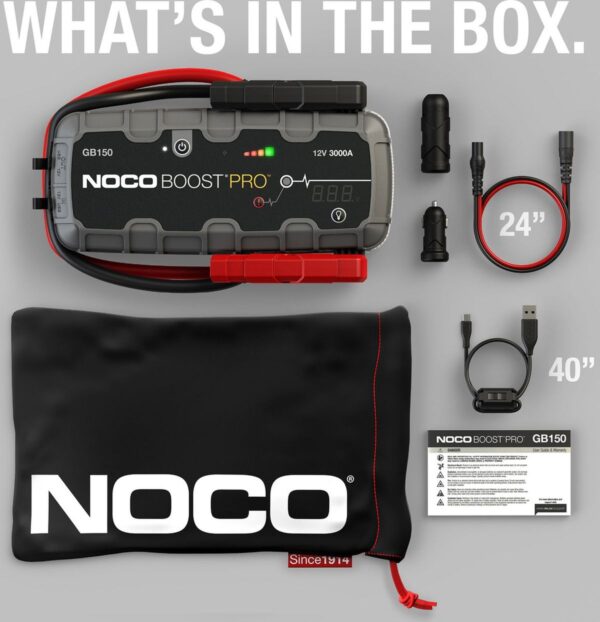 Noco lithium jump starter Boost Pro GB150 3000A - Afbeelding 5