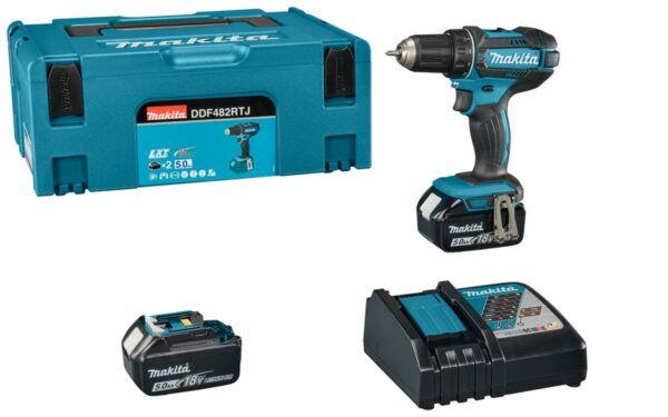 Makita Boor-/schroefmachine 18 Volt DDF482RTJ