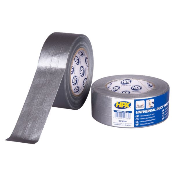 HPX duct tape 1900 - zilver 48mm x 50m