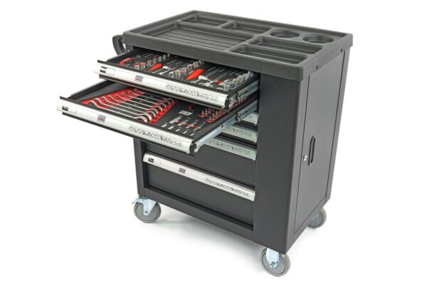 HBM Premium gevulde gereedschapswagen met deur - 154 delig - Afbeelding 21