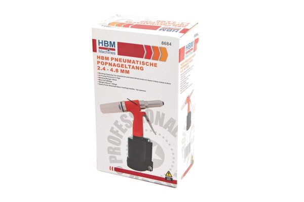 HBM Pneumatische Popnageltang 2,4 - 4,8 mm - Afbeelding 6