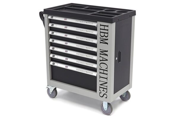 HBM Premium Gevulde Gereedschapswagen met deur - 245 Delig Inch (Engelse) Maten - Afbeelding 6