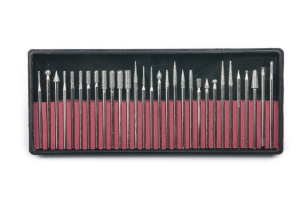 HBM 30 Delige Diamanten Stiftfrezenset Schacht 3 mm