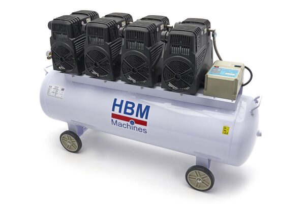 HBM 8 PK - 200 Liter Professionele Low Noise Compressor - Model 2 - Afbeelding 4