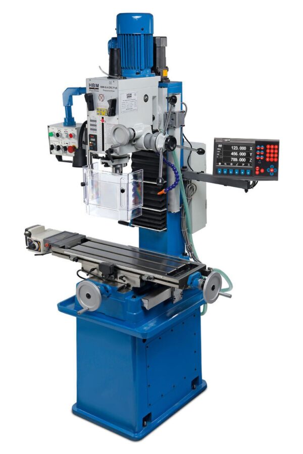 HBM BF 45 Freesmachine Met 3 Assig LCD Digitaal Uitleessysteem - 400 Volt